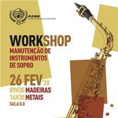 Workshop de manutenção de instrumentos de sopro