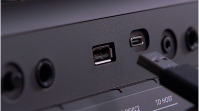 Imagem de destaque do PSR-E583: Conetividade e Saídas