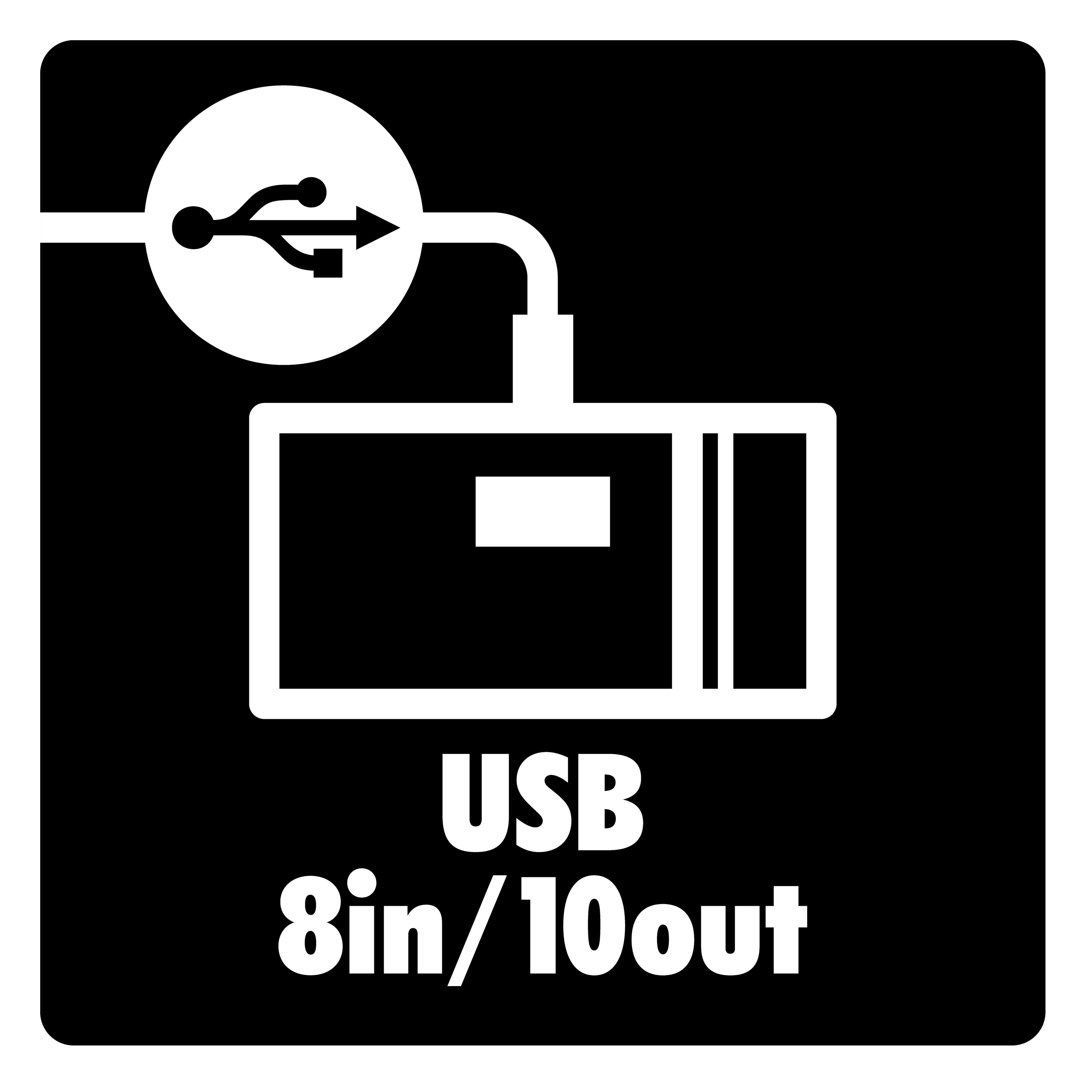 Gravação de todos os canais de bateria, trigger e pistas via USB.