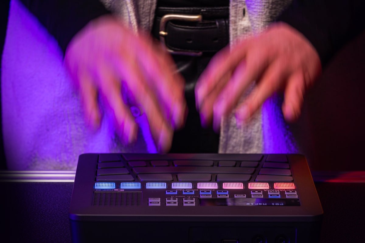 Close-up of hands playing FGDP