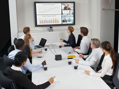 Preenche a sala de conferências com um som de alta qualidade