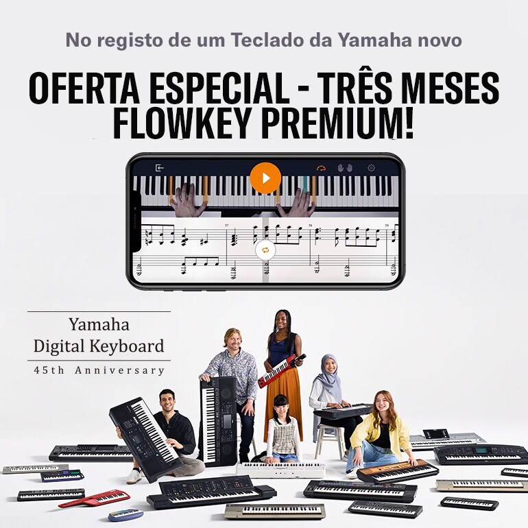 Main visual of Flowkey Campaign