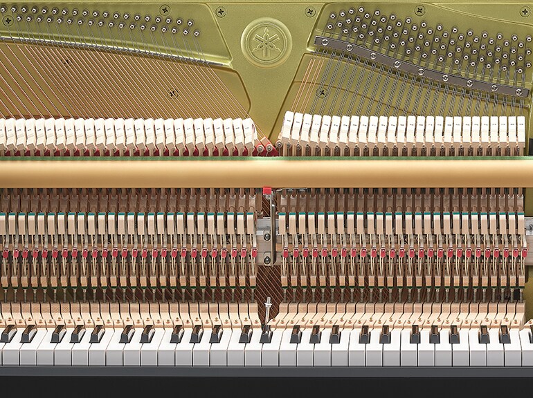 Imagem em destaque da estrutura do piano