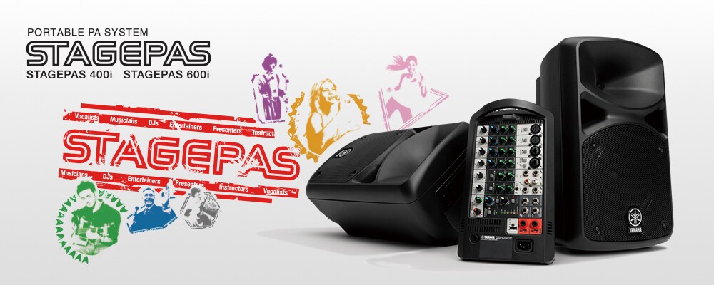 STAGEPAS 400i, 600i - Descrição - Portable PA Systems - Products