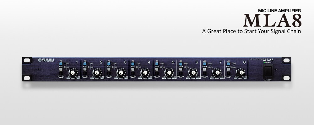 MLA8 - Descrição - Interfaces - Products - Áudio - Yamaha
