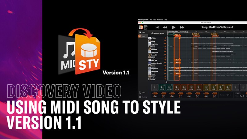 Video thumbnail of MIDI Song to Style (Advanced)
