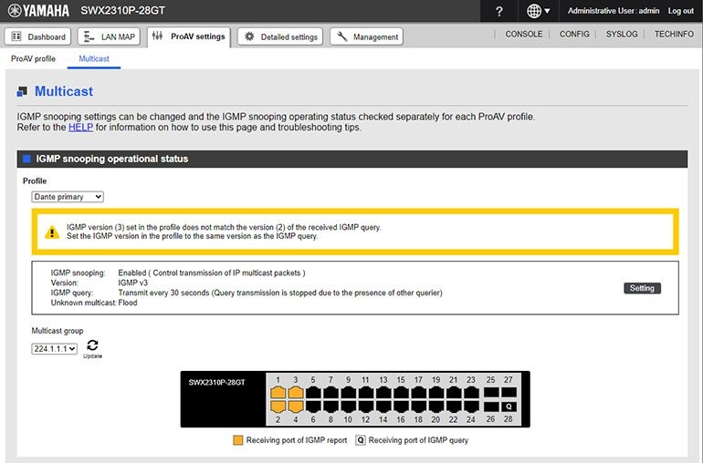 Yamaha SWX2310P-28GT: One-click Optimization