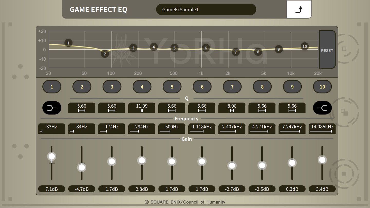Yamaha ZG Controller - Effect EQ