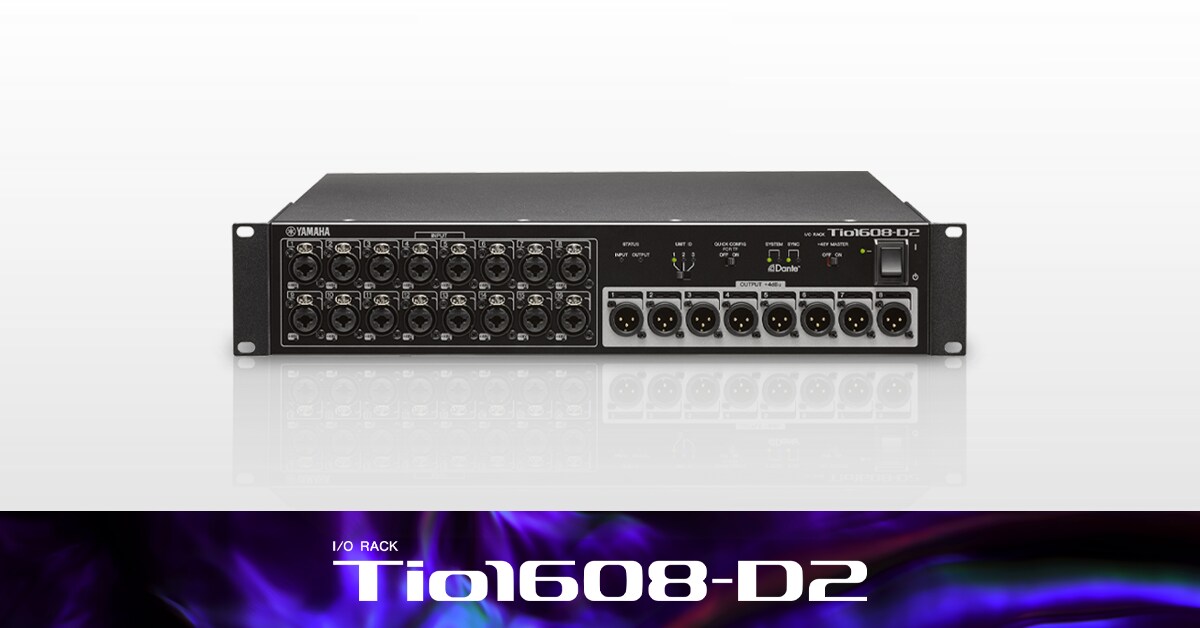Tio1608-D2 - Descrição - Interfaces - Products - Áudio - Yamaha