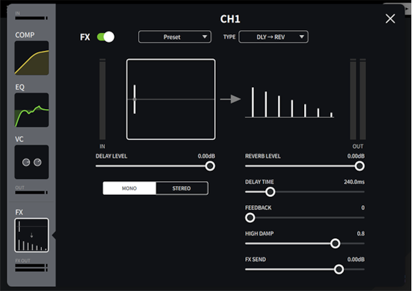 FX (REVERB, DELAY)