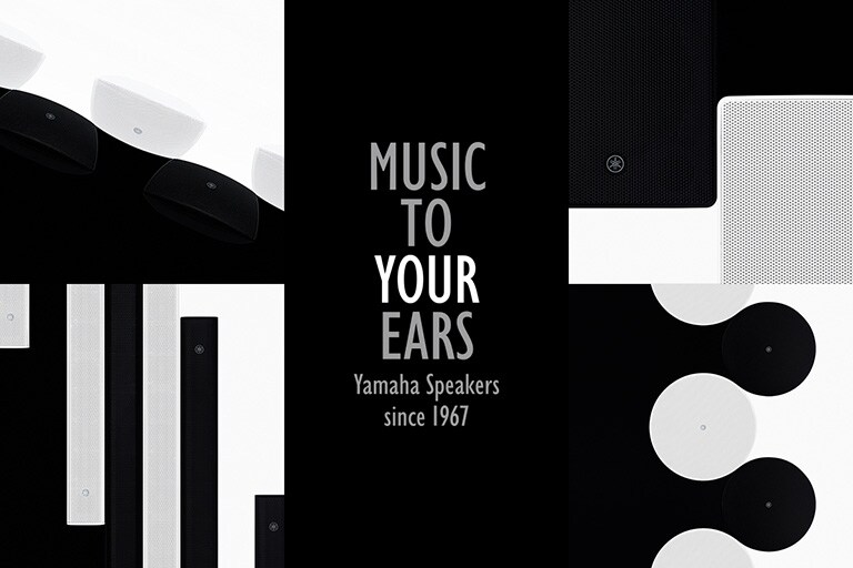 A banner link to the page of Speakers for Background Music.