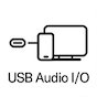 Áudio USB I/O