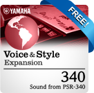 Pack 340 (Sons do PSR-340) (Dados compatíveis com o Yamaha Expansion Manager)