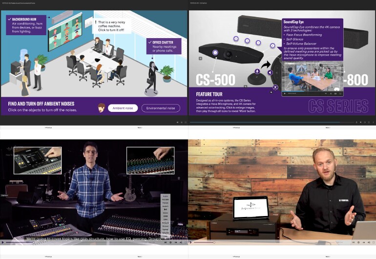 Feature image of Audioversity Online with the tagline "Learn audio with clarity and ease", showing scenes from the actual training videos.