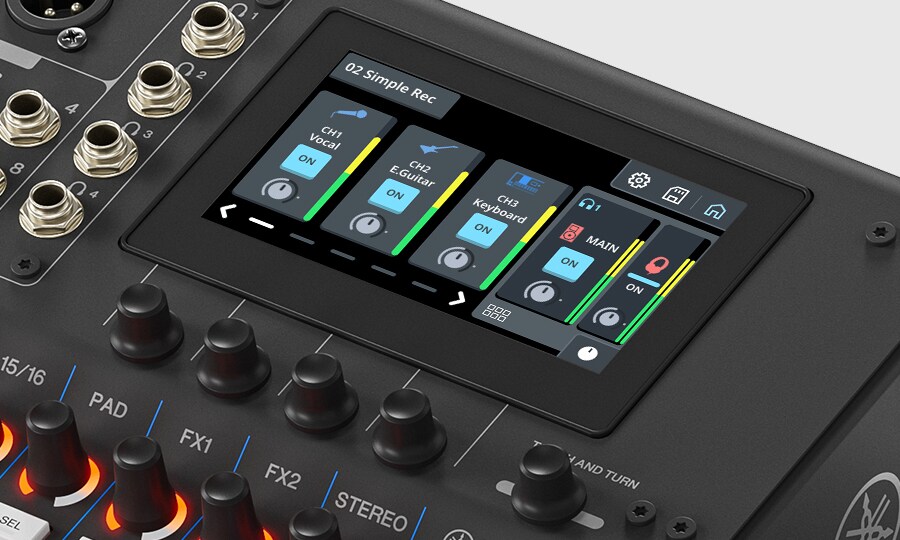 Yamaha MGX16: Controlo Rápido e Intuitivo - Ajustado