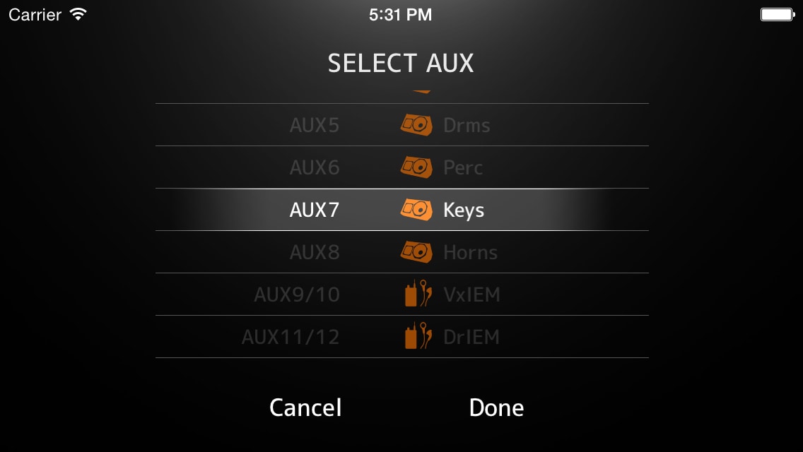 AUX Select