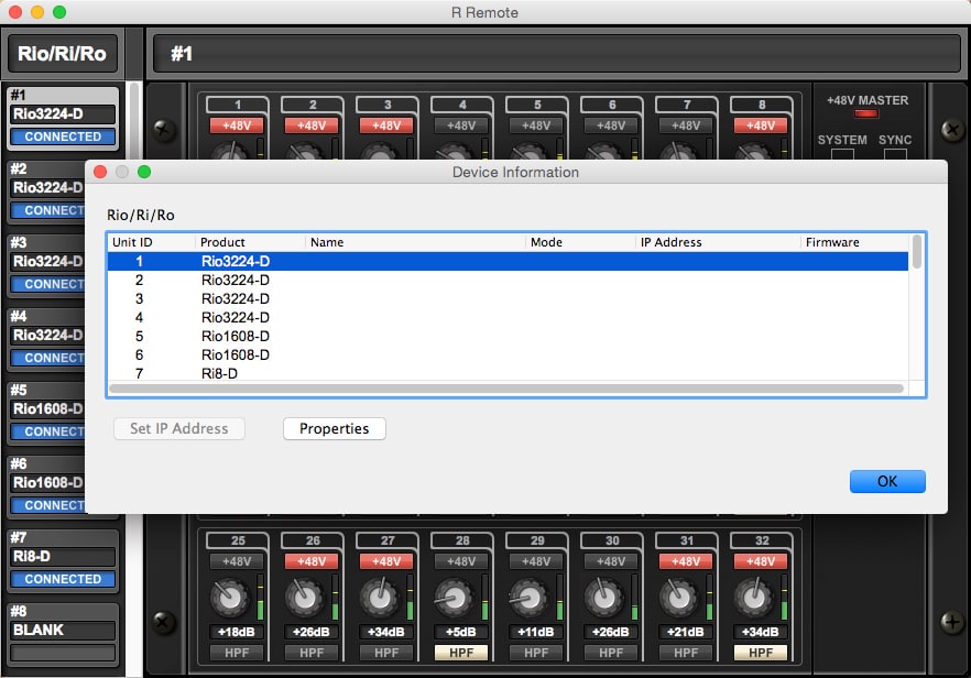 Informação do Dispositivo